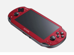 USED PS Playstation vita Wi-Fi model Cosmic Red PCH-1000 ZA03 only console