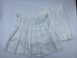 Set of 2 Women's white short skirt 
