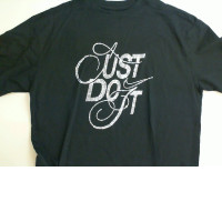 Black T-shirt with stone Black T-shirt with stone