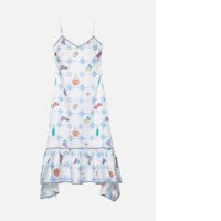 Picnic tales printed sleeveles mini dress 