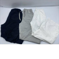 Set of 3 Women's long pants, black, gray, white