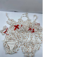 Set of 2 Women's Erotic Lingerie Chiffon Lotus Leaf Lace Cute Schoolgirl Sexy Cosplay Suit Set of 2 Women's Erotic Lingerie Chiffon Lotus Leaf Lace Cute Schoolgirl Sexy Cosplay Suit