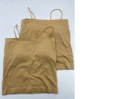 Set of 2 Women's soft strapless sports bra, cream color 