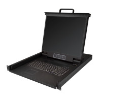 Rackmount KVM Console - Single Port VGA KVM with 19" LCD Monitor without battery