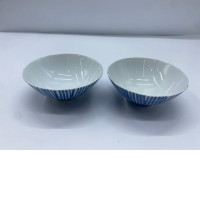 Set of 2 Japanese glass cups and bowls