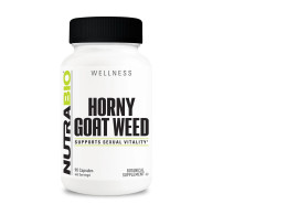 NutraBio Horny Goat Weed Extract Supplement, 500mg - for Both Men and Women, Helps Support Energy and Vitality, 90 Vegetable Capsules