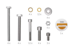 set of mounting bolts