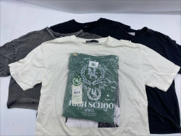 Set of 4 Women's short-sleeved round neck t-shirt