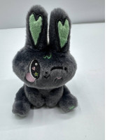 Dark grey rabbit doll