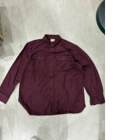 Men's red long-sleeved shirt