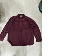 Men's red long-sleeved shirt