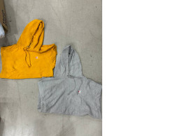 Set of 2 CHAMPION  Yellow and grey hooded sweatshirt
