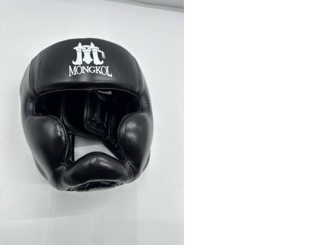 Mongkol Head Guard Headgear Muay Thai Boxing Black Mongkol Head Guard Headgear Muay Thai Boxing Black