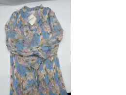 Blue floral long dress