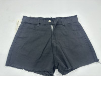 Women's black denim shorts Women's black denim shorts