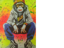 Cool Monkey Art Wallpaper
