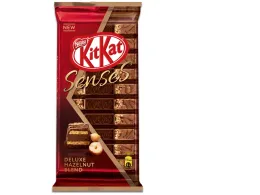 Kit-Kat Senses Deluxe Hazelnut Blend Milk and Dark Chocolate, Hazelnut, Peanut and Crispy Wafer, 110g