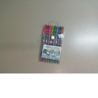 Set of 8 multi-colored pens