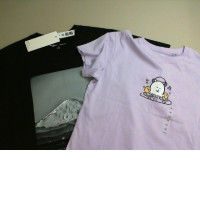 Set of 2 kids t-shirts, black and purple Set of 2 kids t-shirts, black and purple