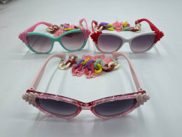 Set of 3 Children's fashion glasses with glasses strap