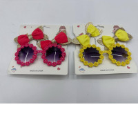 Set of 6 Children's hair clips and glasses