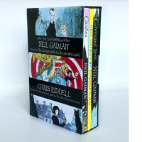 Set of 3 Coraline. The Graveyard book. Fortunately, The Milk... Box Set