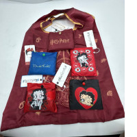 Set of 5 Foldable tote bag with pattern