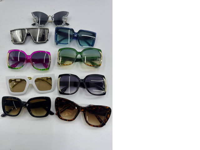 Set of 9 Women's fashion sunglasses Set of 9 Women's fashion sunglasses