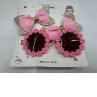 Children's hair clips and glasses