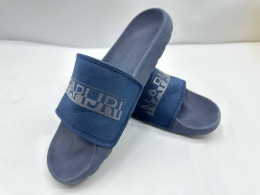 Blue flip flops Blue flip flops