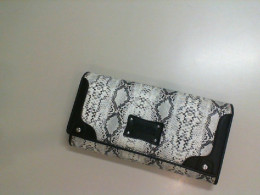 Wallet, leatherette, snake skin