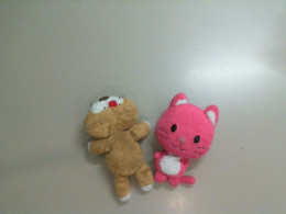 Set of 2 soft toys cats