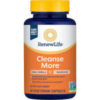 Renew Life Cleanse More Herbal Formula with Magnesium for Overnight Occasional Constipation Relief