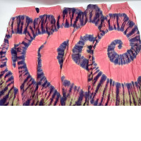 Set of 5 Pink feather pattern home pants