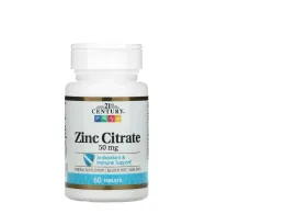 Zinc Citrate, 50 mg, 60 tablets