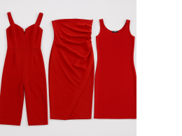 Set of 3 red women's dresses