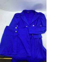 Bright blue women's classic suit