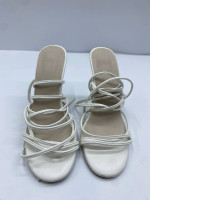 White women's shoes with laces