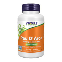 Amazon.com: NOW Foods Supplements, Pau D'Arco (Tabebuia heptaphylla) 500 mg, Herbal Support, 100 Veg Capsules