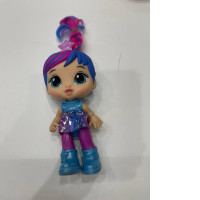 Blue dressed small doll