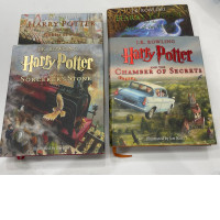 Set of  4 Harry Potter books