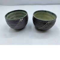 Set of 2 Glass, tea glass, brown