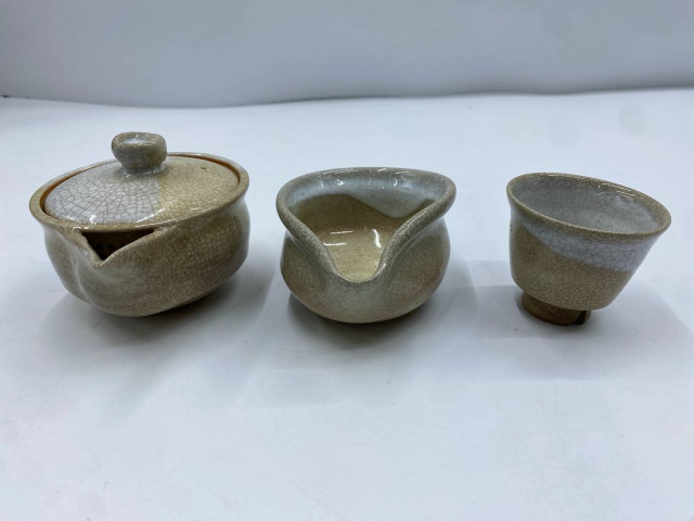 Set of 3Glass, teapot, teacup Set of 3Glass, teapot, teacup