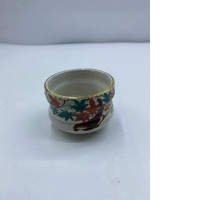 Glass, tea glass, Japanese, leaf pattern Glass, tea glass, Japanese, leaf pattern