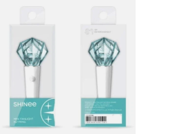 Set of  2 SHINee Mini Fanlight Keyring ( Official Light Stick keyring ) 