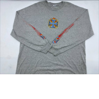 Gray long sleeve round neck t-shirt Gray long sleeve round neck t-shirt