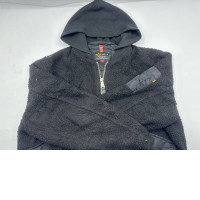 ALPHA INDUSTRIES Black long sleeve fleece zip up sweatshirt