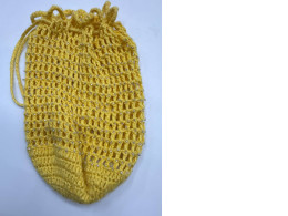 Yellow fabric bag