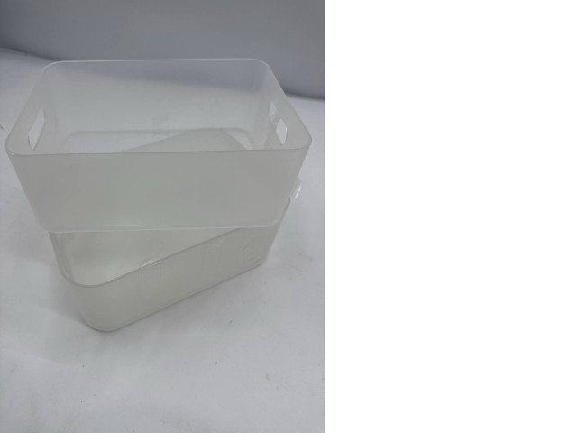 Set of 2 clear boxes Set of 2 clear boxes