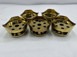 Set of 5 Brass alcohol stove